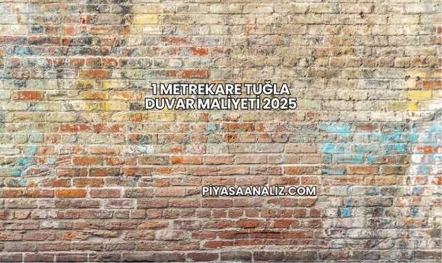 1 Metrekare Tuğla Duvar Maliyeti 2025