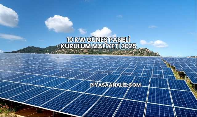 10 Kw Güneş Paneli Kurulum Maliyeti 2025