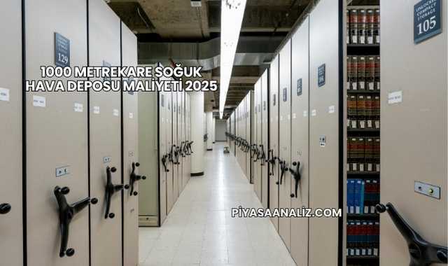 1000 Metrekare Soğuk Hava Deposu Maliyeti 2025