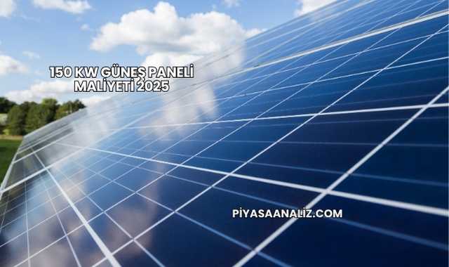 150 KW Güneş Paneli Maliyeti 2025