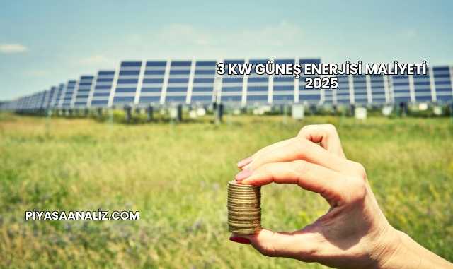 3 Kw Güneş Enerjisi Maliyeti 2025