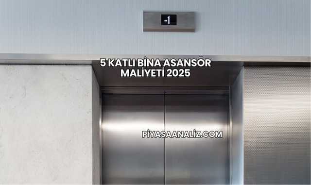 5 Katlı Bina Asansör Maliyeti 2025