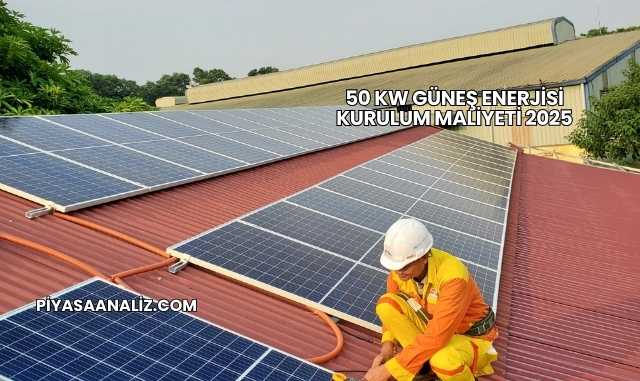 50 kW Güneş Enerjisi Kurulum Maliyeti 2025