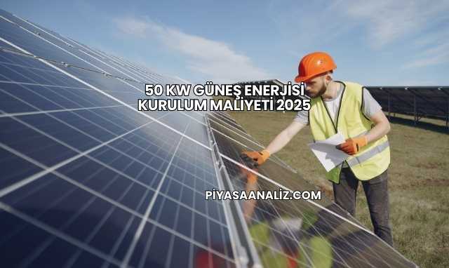 50 kW Güneş Enerjisi Kurulum Maliyeti 2025
