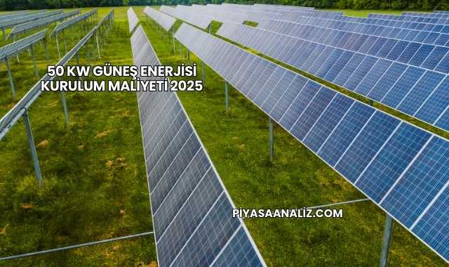 50 kW Güneş Enerjisi Kurulum Maliyeti 2025