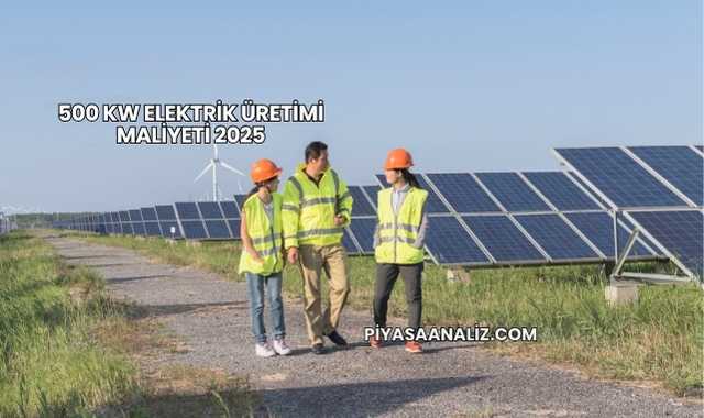 500 kW Elektrik Üretimi Maliyeti 2025