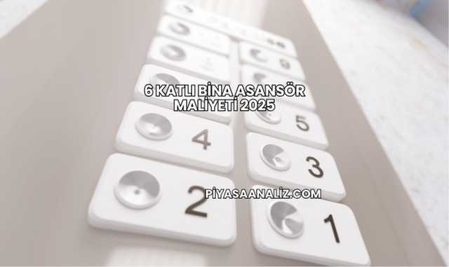 6 Katlı Bina Asansör Maliyeti 2025