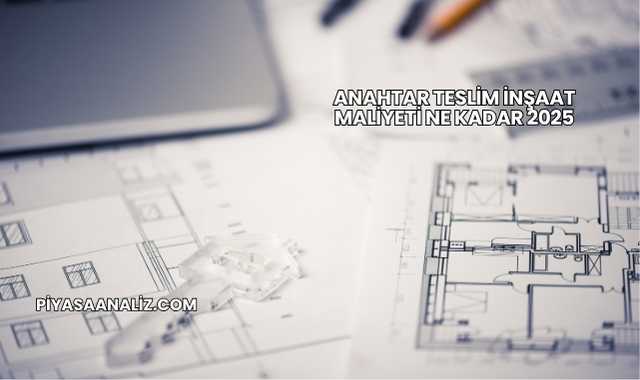 Anahtar Teslim İnşaat Maliyeti Ne Kadar 2025