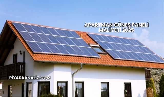 Apartman Güneş Paneli Maliyeti 2025