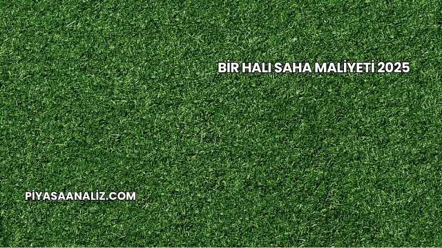 Bir Halı Saha Maliyeti 2025