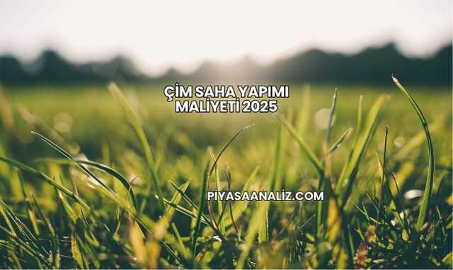 Çim Saha Yapımı Maliyeti 2025
