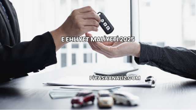 E Ehliyet Maliyeti 2025
