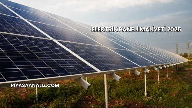 Elektrik Paneli Maliyeti 2025