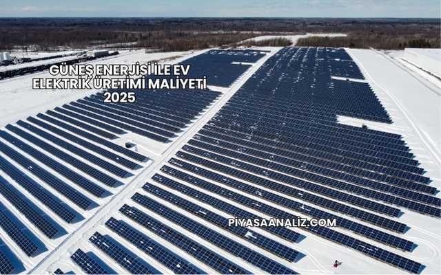 Güneş Enerjisi ile Ev Elektrik Üretimi Maliyeti 2025