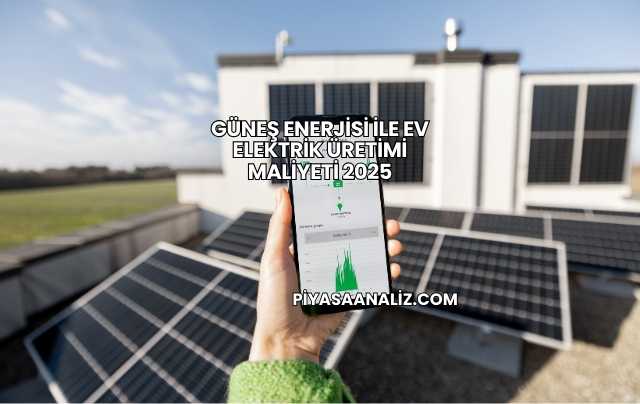 Güneş Enerjisi ile Ev Elektrik Üretimi Maliyeti 2025