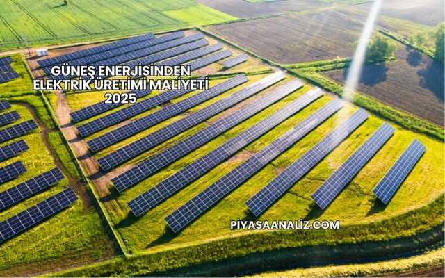 Güneş Enerjisinden Elektrik Üretimi Maliyeti 2025