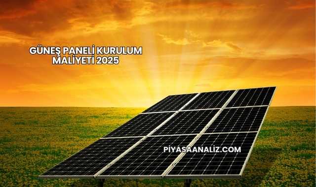 Güneş Paneli Kurulum Maliyeti 2025