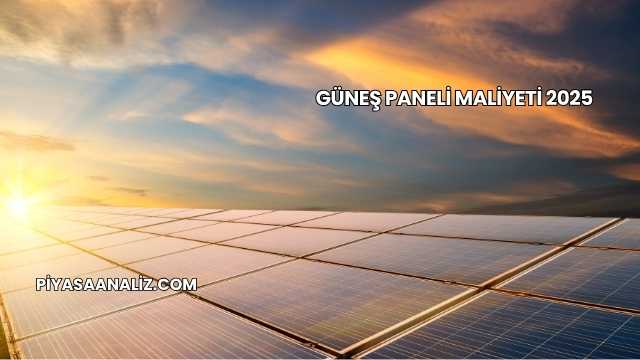 Güneş Paneli Maliyeti 2025