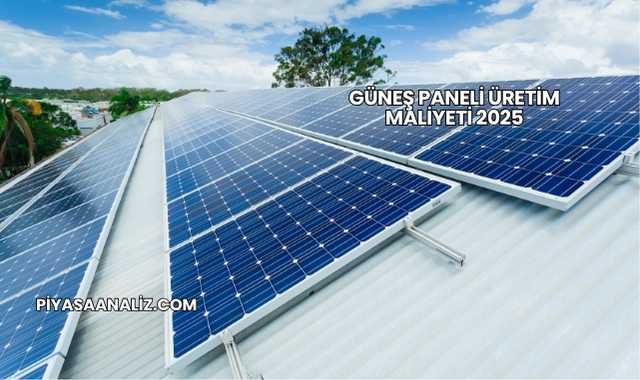Güneş Paneli Üretim Maliyeti 2025