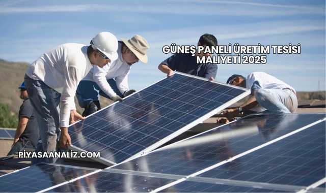 Güneş Paneli Üretim Tesisi Maliyeti 2025