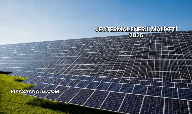 Jeotermal Enerji Maliyeti 2025