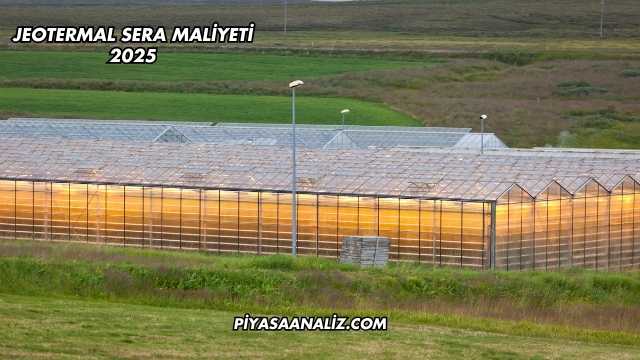 Jeotermal Sera Maliyeti 2025