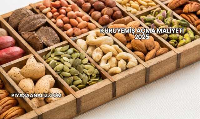 Kuruyemiş Açma Maliyeti 2025