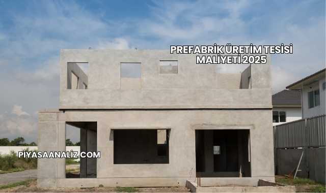 Prefabrik Üretim Tesisi Maliyeti 2025