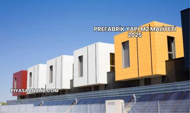 Prefabrik Yapı m2 Maliyeti 2025