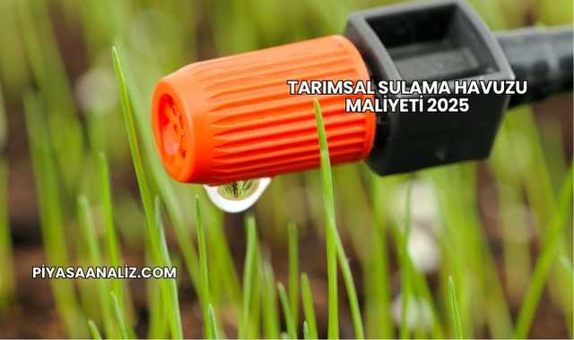 Tarımsal Sulama Havuzu Maliyeti 2025