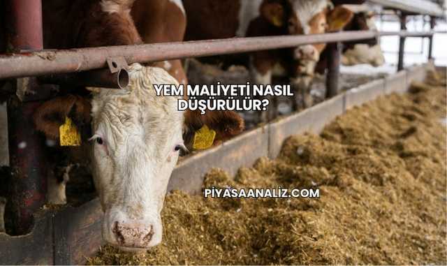 Yem Maliyeti Nasıl Düşürülür?