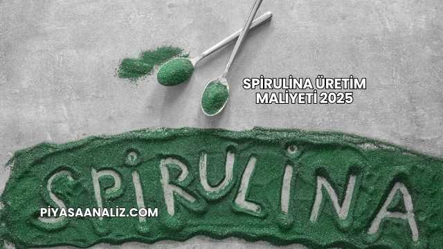 Spirulina Üretim Maliyeti 2025