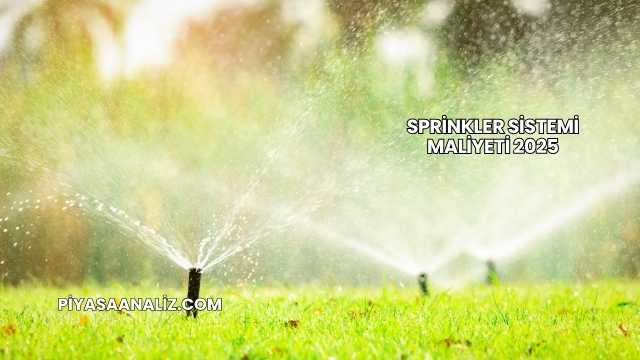 Sprinkler Sistemi Maliyeti 2025