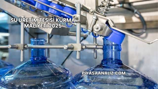 Su Üretim Tesisi Kurma Maliyeti 2025